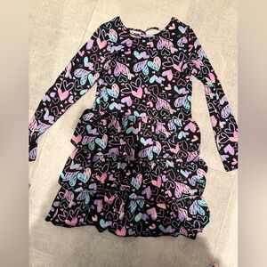 Pixie Lane Colorful Heart Patterned layered dress